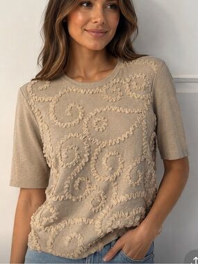 NWT ZARA Ruffled Short Sleeve